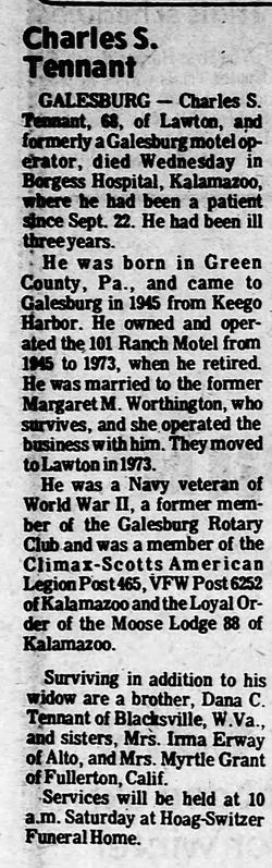 101 Ranch Motel and Restaurant - Oct 17 1975 Former Owner Passes Away